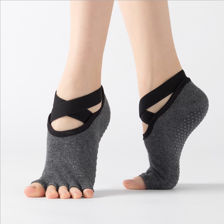 Strap Half-finger Movement Dance Floor Non-slip Yoga Socks Fitness Socks